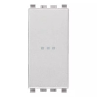 Vimar Переключатель с 4-мя контактами ( инвертор ) 1P осевой 16AX, серебро матовое, 20113.N