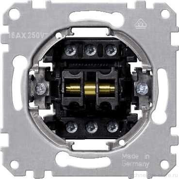 Мех-зм 2-клав.; лев. клав. -1-пол.выкл., правая - 2-пол. выкл., сх. (1+2)