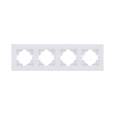 Рамка 4-постовая, белый Kollinger Eleganz Acryl EA4WH
