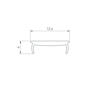 Экран MAT-L-BLACK-3000 черный для PDS, MIC (Arlight, Пластик), 033686