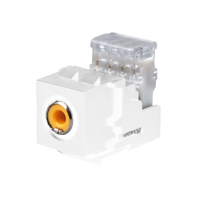 FD-310RSA-YL Fede Fede Коннектор RCA, аудио, никелевое напыление, белый