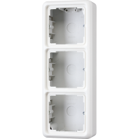 Накладная коробка с рамкой, 3-кратная; белая, CD583AWW