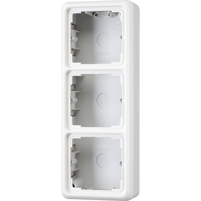 Накладная коробка с рамкой, 3-кратная; белая, CD583AWW