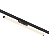 Denkirs DK6638-BK Поворотный однофазный трековый светильник STROM со светодиодом L600mm 220V 15W 150° 3000K IP20 черный алюминий/акрил