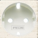 FD04335BD Fede Fede Накладка розетки 2К+З для мех-зма FD16823, White Decape/бел. Новая