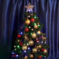 Гирлянда линейная,  200 LED мультиколор 20 м +3м черный шнур, СТАТИЧНАЯ, IP65, CL32, Feron 48176