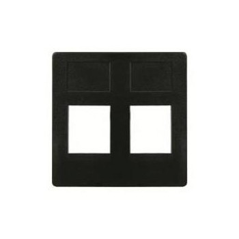 FD17897-M Fede Fede Плата монтажная Multimedia для 2-х разъёмов, черная