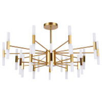 Arte Lamp RAMONA, Люстра, цвет арматуры - ПОЛИРОВАННАЯ МЕДЬ, цвет плафона/декора - БЕЛЫЙ, 40х3W G4, A7410PL-40PB