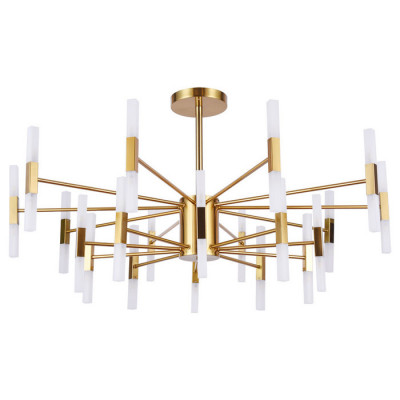 Arte Lamp RAMONA, Люстра, цвет арматуры - ПОЛИРОВАННАЯ МЕДЬ, цвет плафона/декора - БЕЛЫЙ, 40х3W G4, A7410PL-40PB