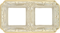 FD01362OP Fede Firenze Рамка 2-ная, Gold White Patina