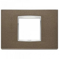 Vimar Накладка классика для 2 модуля центрально сиена металлик, 20652.C11