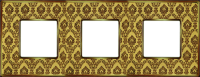 FD01323DGOB Fede Vintage Tapestry Рамка 3-ная, Decorgold-Bright Gold
