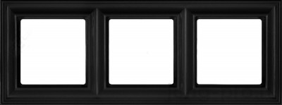 Рамка 3-поста; термопласт; антрацит; Eco Deco, EPD483AN