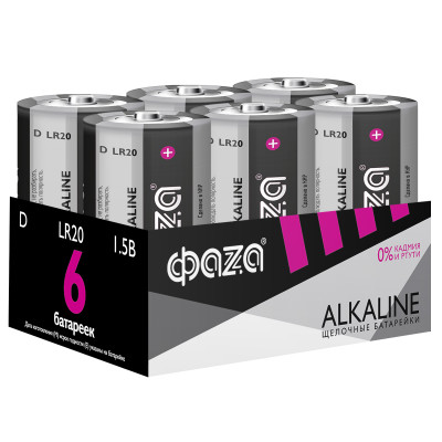LR20 ФАZА Alkaline Pack-6, 5030633