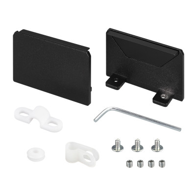 Заглушка SL-LINIA69-FANTOM SEAMLESS BLACK глухая (Arlight, Металл), 034874