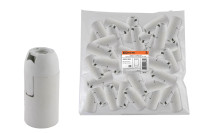 Патрон Е14 подвесной, термостойкий пластик, белый, Б/Н TDM Electric, SQ0335-0032