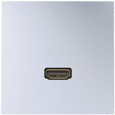 Мультимедиа разъём, HDMI 2.0a, позолоченные контакты; металл; алюминий; Aluminium, MAAL1112