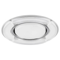 Светильник встраиваемый со светодиодной подсветкой 20LED*2835SMD 4000K, 15W GX53, без лампы, белый матовый,  хром, CD4039 с драйвером в комплекте, Feron 40506