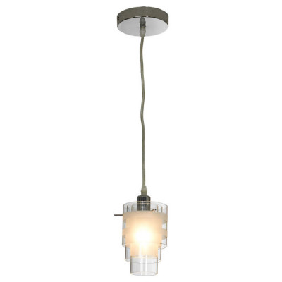 LUSSOLE Garfield Подвесные светильники, цвет основания - хром, плафон - Стекло (цвет - прозрачный), 1x40W E27, LSP-8453