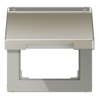 Крышка откидная с возвратной пружиной и полем для надписи 12?15 мм; благородная сталь, ES2990NAKL