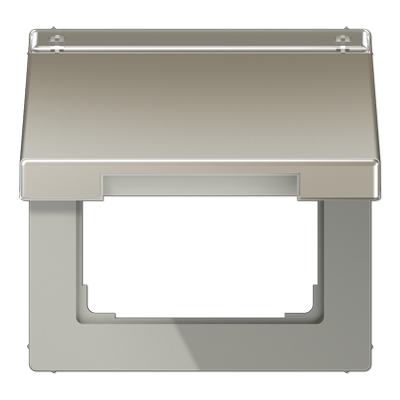 Крышка откидная с возвратной пружиной и полем для надписи 12?15 мм; благородная сталь, ES2990NAKL