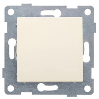 GUSI Ugra МЕХАНИЗМ Выкл. 1кл. самовозвратный, скрытая установка, 10А, 250В. Цвет: бежевый., С11В6-003