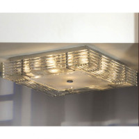 LUSSOLE POPOLI Люстра потолочная, цвет основания - хром, плафон - стекло (цвет - прозрачный), 10x40W E14, LSC-3407-10