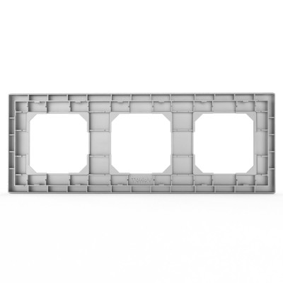 Рамка 3-м Pixel универс. алюм. TOKOV ELECTRIC TKE-PX-RM3-C03