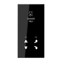 накладка бритвенной розетки черная, SOLS7522SWPL