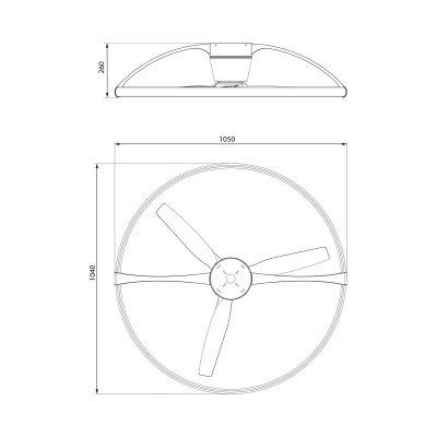 Потолочная светодиодная люстра-вентилятор Mantra Nepal 7531