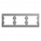 Glossa Рамка 3-ная, горизонтальная, алюм.