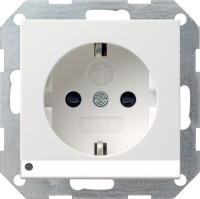 117027 Gira Розетка с з/к и светодиодной подсветкой