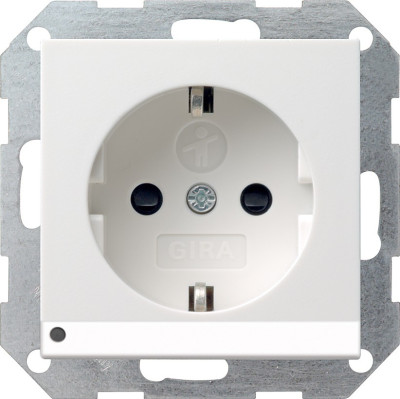 117027 Gira Розетка с з/к и светодиодной подсветкой