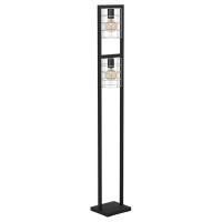 43666 Торшер JUBILY, 1Х40W, E27, L220, B145, H1455, сталь/цинк, черный/оцинкованный