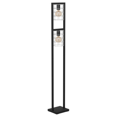43666 Торшер JUBILY, 1Х40W, E27, L220, B145, H1455, сталь/цинк, черный/оцинкованный