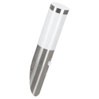 83278 Уличный светильник настенный HELSINKI с датч. движения, 1х15W(E27), нерж. сталь/пластик