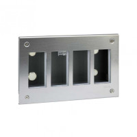 Simon Cima 500 Сталь Бокс на 4 модуля, внутренний монтаж, 188х67х289мм, 51000114-036