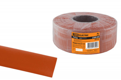 Термоусаживаемая трубка ТУТнг 50/25 красная (25 м/ролл) TDM Electric, SQ0518-0110