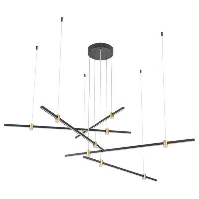 Arte Lamp ERRAI, Светильник подвесной, цвет арматуры - черный, цвет плафона/декора - белый, 1x100W LED, A2195SP-5BK