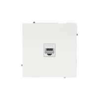 DKC KANT Компьютерная розетка RJ-45 без шторки, кат.5е одинарная, белый песок, 7010663