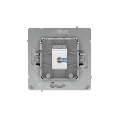 DKC KANT Компьютерная розетка RJ-45 без шторки, кат.5е одинарная, белый песок, 7010663