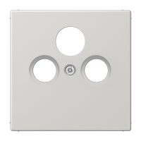 Крышка для SAT-TV-FM-розеток, фиксация винтом; термопласт; светло-серый; LS990, LS990SATLG