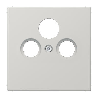 Крышка для SAT-TV-FM-розеток, фиксация винтом; термопласт; светло-серый; LS990, LS990SATLG