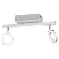 96179 Светодиод. спот с доп. подсветкой CARDILLIO 1, 2х3,2W(LED), 1х3,3W(LED), L390, алюм., сталь, х