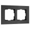 Werkel W0023508/ Рамка на 2 поста  AluMax (черный алюминий), a066330
