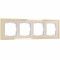 Werkel W0042851/ Рамка на 4 поста Baguette (айвори/латунь), a062783