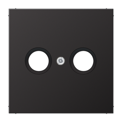 Крышка для TV-FM-розеток, фиксация винтом; металл; dark; Aluminium, AL2990TVD