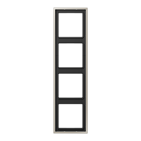 Рамка для вертикальной и горизонтальной установки, 4 поста; металл; нержавеющая сталь; Edelstahl, ES2984 Рамка для вертикальной и горизонтальной установки, 4 поста; металл; нержавеющая сталь; Edelstahl, ES2984