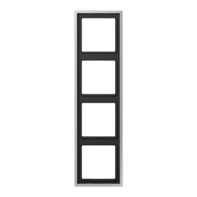 Рамка для вертикальной и горизонтальной установки, 4 поста; металл; нержавеющая сталь; Edelstahl, ES2984