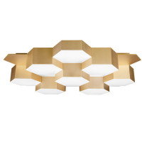 Lightstar 750161 (MX13003032-16А) Люстра потол FAVO LED-80W 3840LM Satin Gold 3000K (в комплекте)